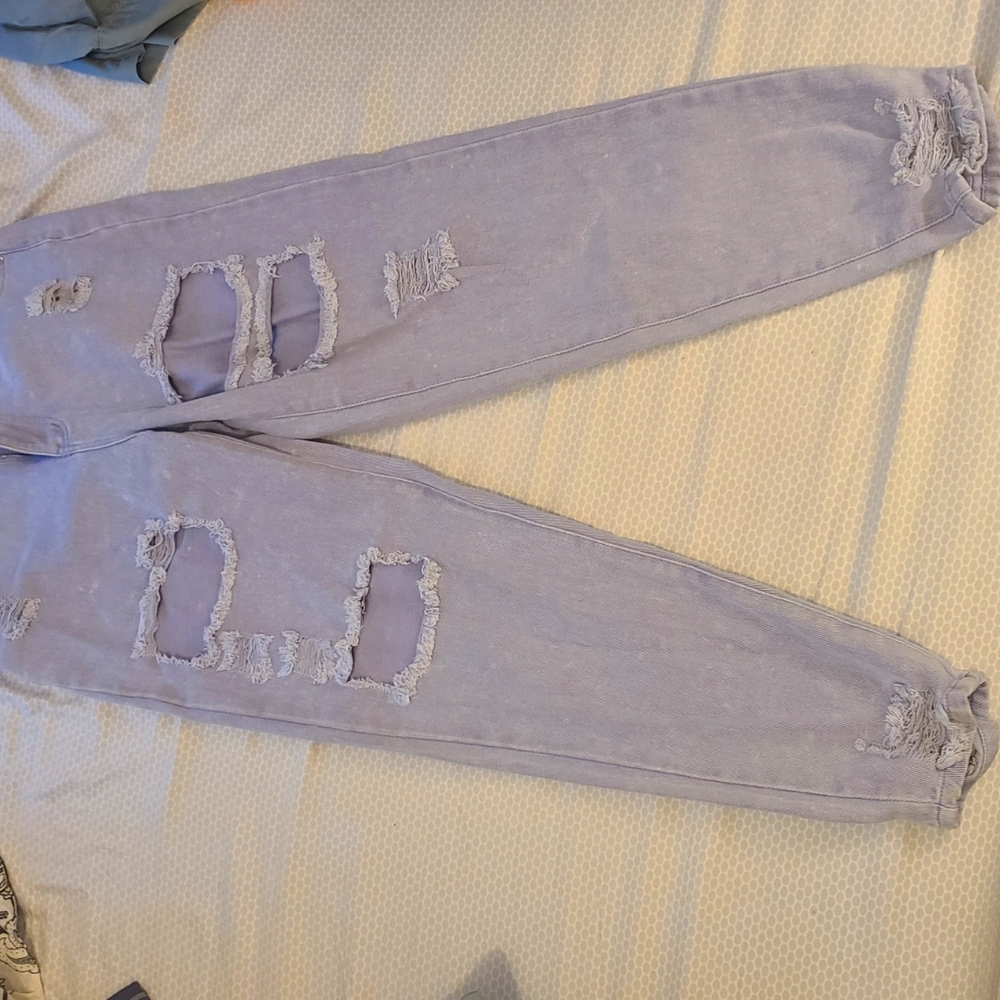 High waisted jeans